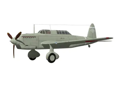 Ki32 Type 98 Light Bomber Mary 3D model purchase