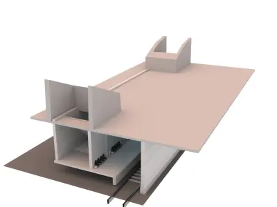 Train Station  Low-poly 3D model buy