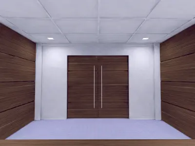 Double Door SHC Quick Office LM Low-poly 3D model