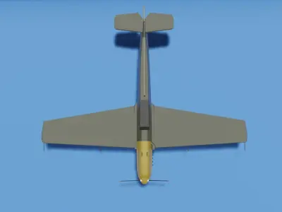 BF109 luftwaffe spitfire 3D model