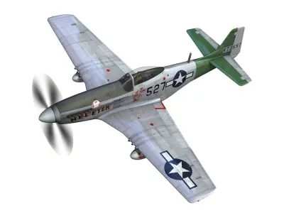 North American P-51D - Heleter  3D model