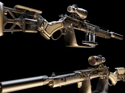 Rifle Free 3D model