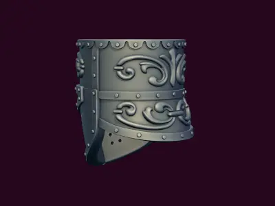 Crusader Helmet 3D print model