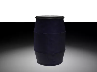 55 Gallon Water Drum Free 3D model