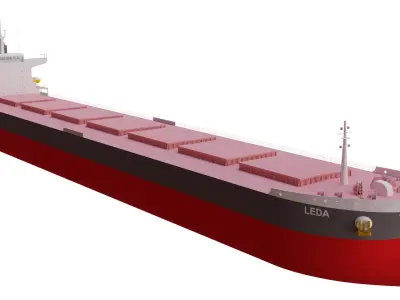 Leda Bulk Carrier ship 3D model