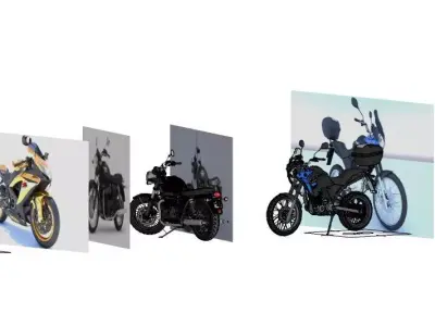 MOTORCYCLE AND BIKE 3D MODELS 3D model