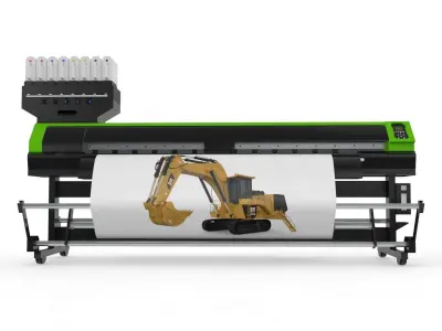 Digital Printer Paper and Fabric 3D model