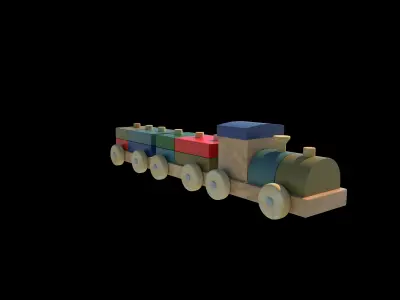 toy train  3D model purchase