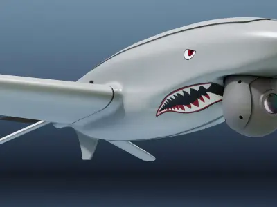 Shark Ukrainian Reconnaissance Drone 3D model
