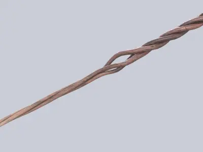 Wooden sword Low-poly 3D model get