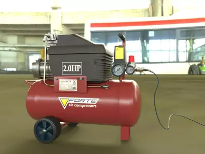 Compressor 3ds Max  fbx Free 3D model