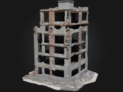 Collapse  Frozen Moment of Destruction 3D model