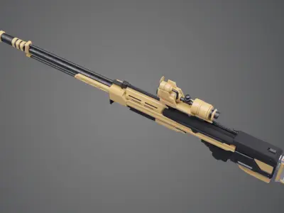 Sniper Rifle 3D model shop