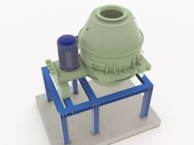 Dewatering Centrifuge 3D Model 3D model