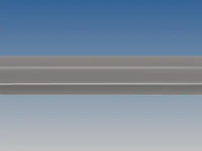 British Standard-EN13674 52E1 rail 3D model