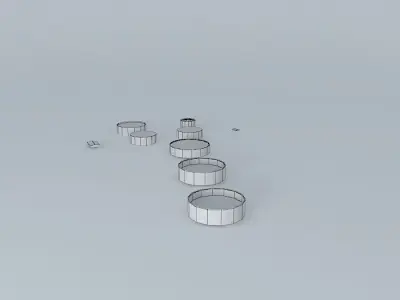 Brisbane Oil Terminal 01 Free 3D model