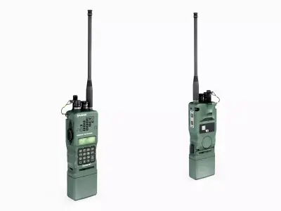 Harris AN PRC 152A Radio Low-poly 3D model