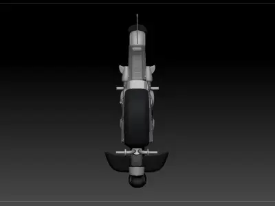 Akira Police Motorcycle 3D model