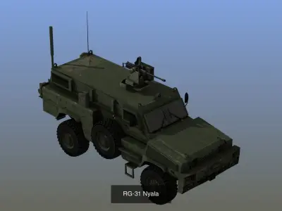 Military MRAP Collection 3D Model Pack