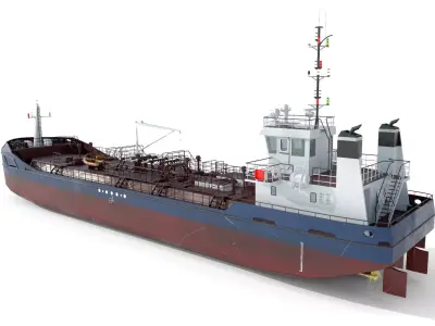 TANKER  Low-poly 3D model