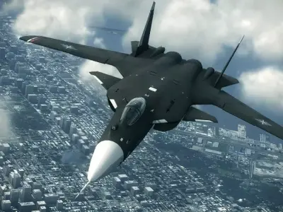 sukhoi-su-47 fighter jet 3D model