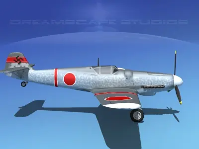 Messerschmitt BF-109 V17 3D model