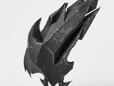 Dragons Shield Low-poly 3D model