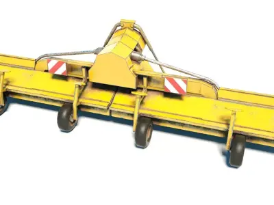 3D Soyes harvester Low-poly 3D model