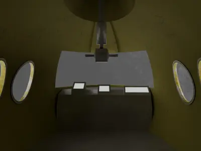 Small toon sub Low-poly 3D model