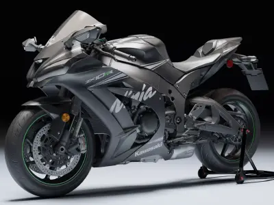 Kawasaki Ninja ZX 10R 2019 Low-poly 3D model