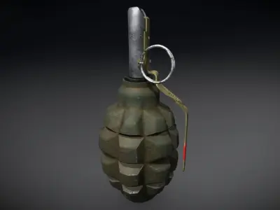 F1 Grenade Low-poly 3D model order