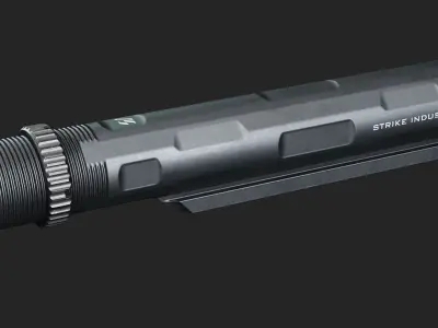 Strike Industries AR15 Buffer Tube  Low-poly 3D model
