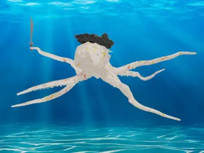 Octopus Free low-poly 3D model Free low-poly 3D model