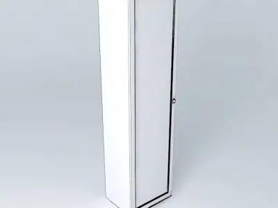 Indiana glazed red pine cabinet 3D model