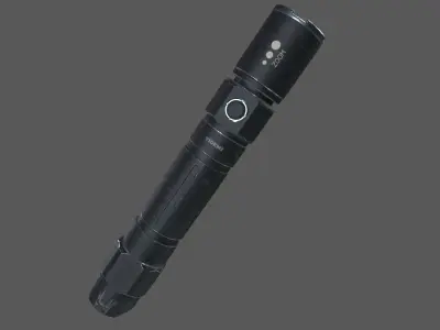 Flashlight Free low-poly 3D model 2