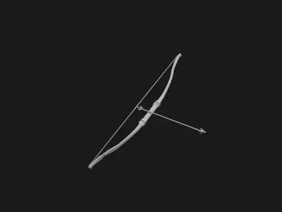 Standard Bow Low-poly 3D model