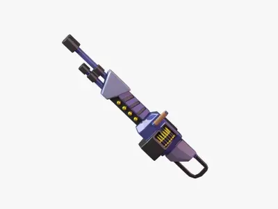 Machine Gun 3D Illustration 3D model