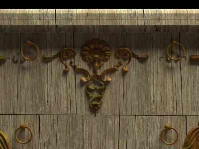 Antique Chest  3D model