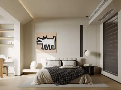 Bedroom interior scenes 3D model purchase