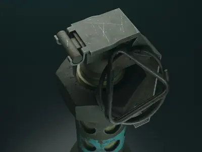 M-84 Stun Grenade game-ready AAA model Low-poly 3D model