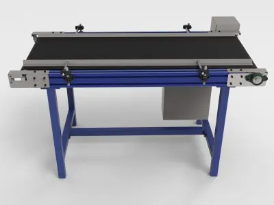 Conveyor System Low-poly 3D model