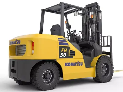 forklift  3D model from CGTrader