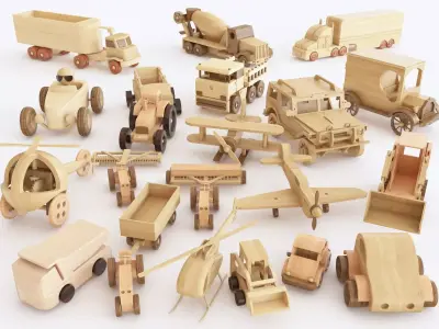 Wooden toy vol 05 3D model