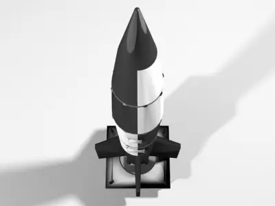 Rocket Missile - V2 3D model