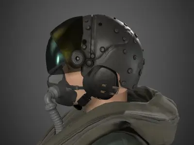 pilot F-35 suit 3D model