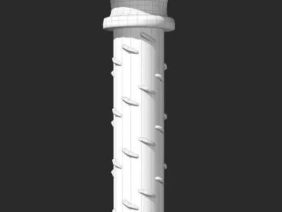 Ancient Column Low-poly 3D model get