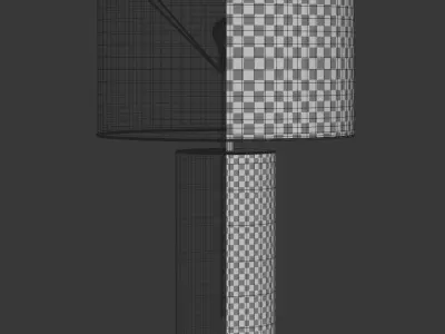 Night vintage table lamp  3D model