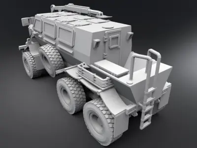 Bufallo MRAP Scale Model 3D print model