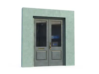 Historic Double Door Entrance SoHo Style 3D model