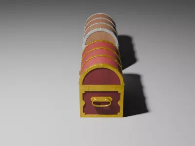 antique chest 3D print model